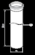 Kaina (EUR) Kaina su PVM (EUR) Vamzdžio ilgintuvas dūmų dujų nuvedimui, Ø 160 mm, PP L=500 mm AZB 978 87 090 395 25,30 30,61 L=1000 mm