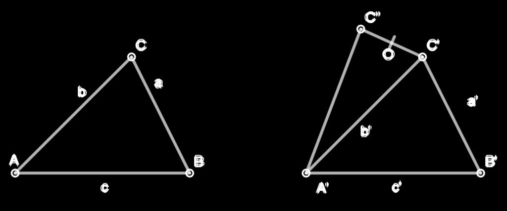 1. PLANIMETRIJA - GEOMETRIJA RAVNINE 27 Ukratko, trokuti su sukladni ako su im korespondentne stranice jednake duljine i korespodentni kutovi jednaki. Za sukladne trokute pišemo ABC = A B C.