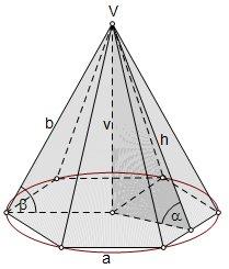 3. STEREOMETRIJA - GEOMETRIJA PROSTORA 68 Neka je u ravnini π dan n-terokut A 1 A 2 A n i neka je V bilo koja točka koja ne pripada ravnini π.