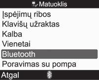 Settings (nustatymai) ir paspauskite.