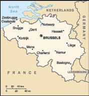 56 B e l g i j a G e o g r a f i j a Belgija ribojasi su Prancūzija, Liuksemburgu, Vokietija ir Olandija ir turi nedidelį 67 km pločio išėjimą į Šiaurės jūrą. Belgijos teritorijos plotas 30 518 kv.