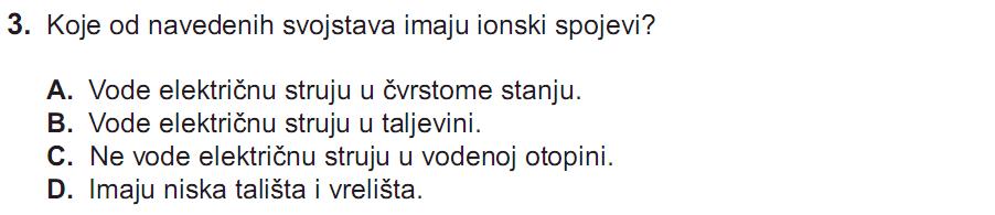 311 14) DRŽAVNA MATURA JESEN 2014. A B Dehidratacijsko sredstvo, sredstvo koje veže vodu je npr. bezvodni bakrov(ii) sulfat ili natrijev sulfat.