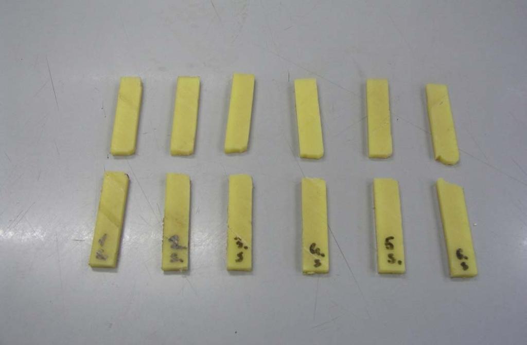 Rezultati mjerenja udarnog rada loma prikazani su tablicama 23 do 28. Tablica 23.