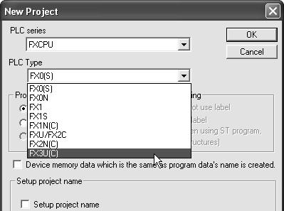series]. 3) Chọn "FXCPU".