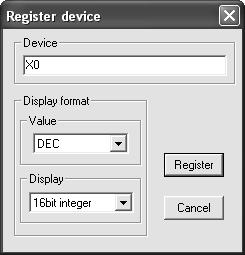 1.) 2) Chọn [Monitor] [Entry data monitor] từ menu.