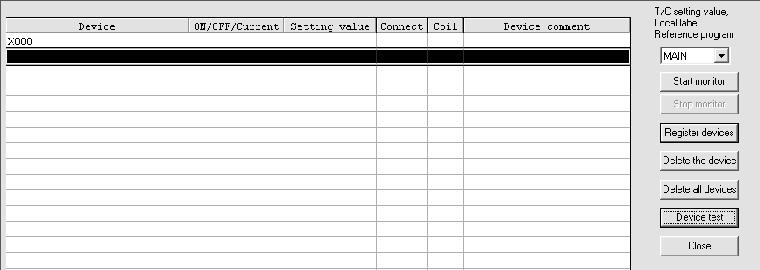 3) Nhấn [Register devices] trong của sổ "Entry data monitor".