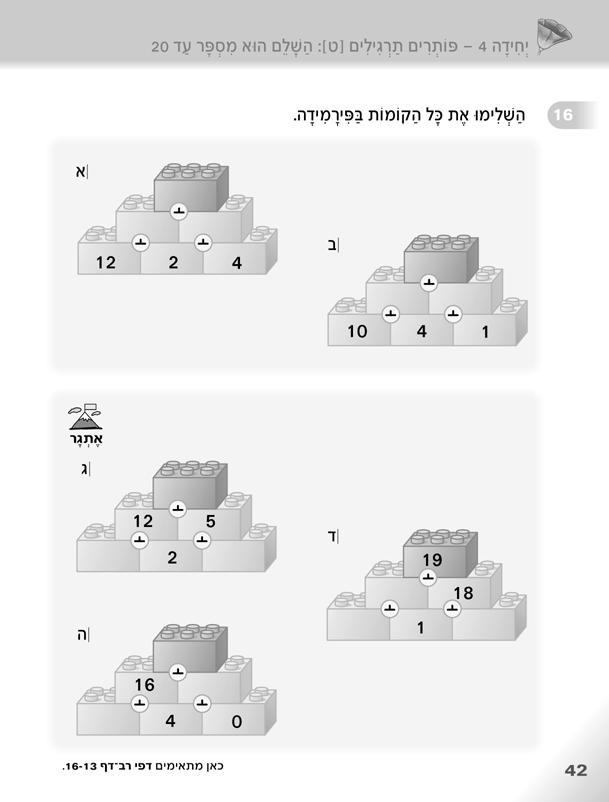 יחידה - 4 פותרים תרגילים [ט]: