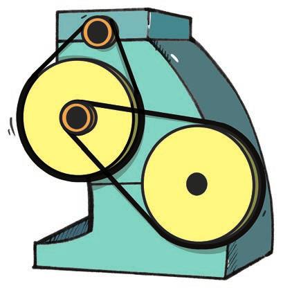 3.1 Inleiding tot herhaalde vermenigvuldiging Bandaandrywing situasie 4" Katrol 4" Katrol Bed Basis Spoel 1" Katrolle Kopbalk Spasieerder Let wel: in sommige situasies sal jy moet werk in die ou,