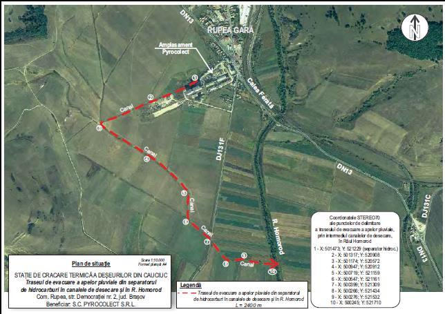 Modul de evacuare a apelor uzate: RAPORT LA STUDIUL DE EVALUARE A IMPACTULUI ASUPRA MEDIULUI 53 Ref.