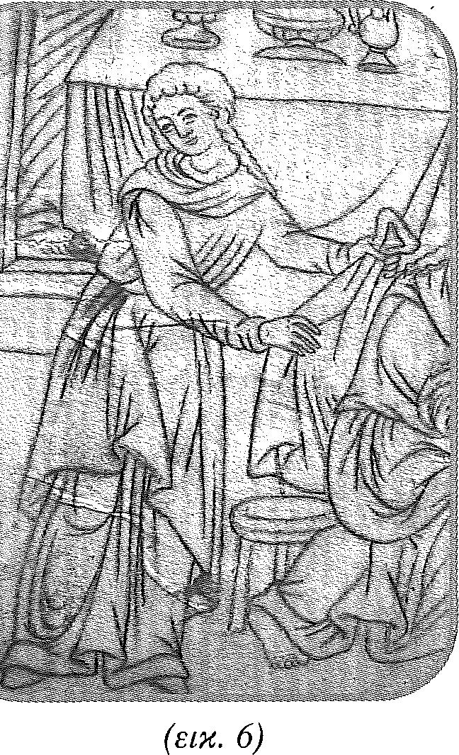 Το 1786 οι Καπεσοβίτες ζωγράφοι Ιωάννης του Αθανασίου, ο γιος του Αναστάσιος Αναγνώστης και ο αδελφός του Γεώργιος, ιερέας και οικονόμος, υιοθετούν πανομοιότυπο εικονογραφικό σχήμα στην απεικόνιση