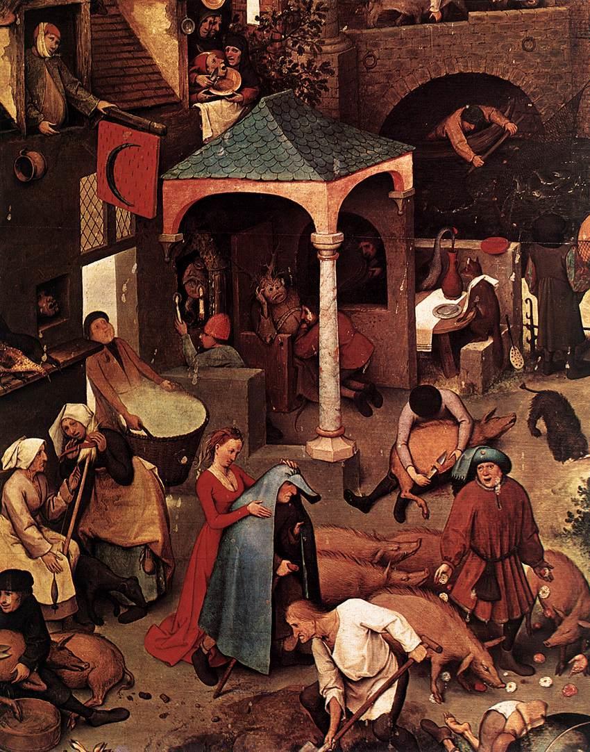 Pieter Bruegel the Elder Εάν οι πίνακες έχουν πολλούς μικροσκοπικούς ανθρώπους αλλά κατά τα λλα η υπόλοιπη εικόνα είναι εντελώς φυσιολογική Μπρέγκελ.