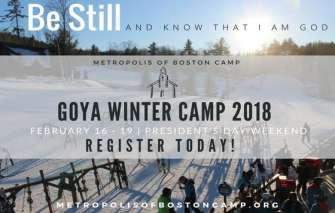 MBC s GOYA Winter Camp - President s Day Weekend, February 16th-19th Visit our website (metropolisofbostoncamp.