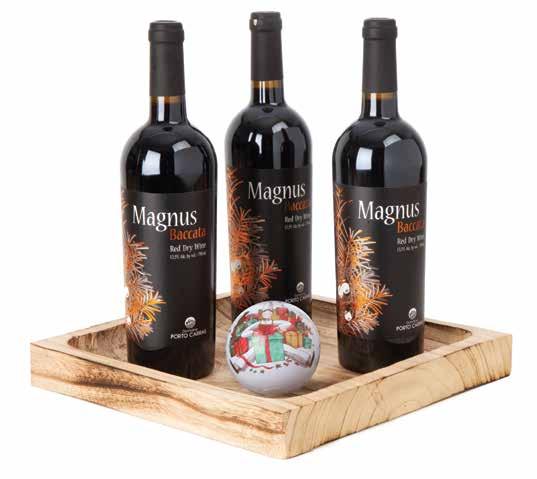 , 1 Vermouth Belsazar Dry, 1 Prosecco Valdobbiadene, Zonin Σοκολατάκια Nougatine Gift Bag 250gr, Venchi, Διακοσμητικό Ξύλινο