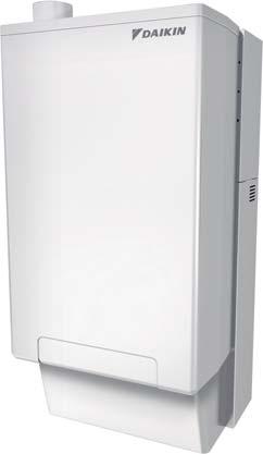 Υβριδική αντλία θερμότητας Daikin Altherma Η υβριδική αντλία θερμότητας έχει ως βάση την αντλία θερμότητας DAIKIN Altherma διαιρούμενου τύπου και τον λέβητα αερίου με τεχνολογία συμπύκνωσης EKOMBGA.