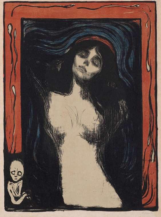 Μαντόνα (Madonna) του Έντβαρτ Μουνκ (Edvard Munch), η οποία απεικονίζει το άνω μέρος μίας γυμνής, νεαρής γυναικείας μορφής.