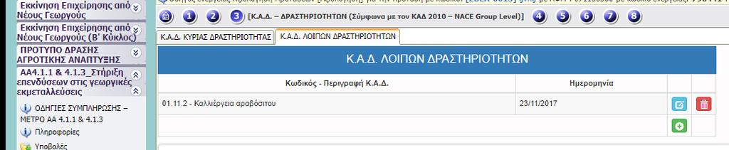 gr (Taxisnet). Ελέγχεται η ημερομηνία που έχει προστεθεί ο αντίστοιχος ΚΑΔ ως προς τη βεβαίωση έναρξης δραστηριοτήτων και gr (Taxisnet). ΙΙ.3.