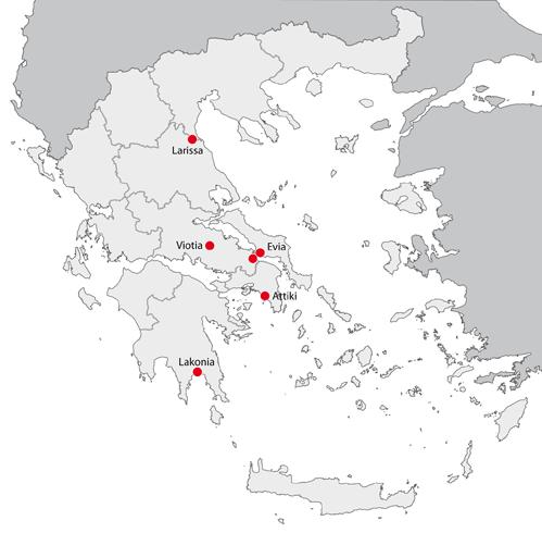 Το καλοκαίρι του 2011 εμφανίστηκε συρροή αυτοχθόνων κρουσμάτων κυρίως στο δήμο Ευρώτα Λακωνίας αλλά και στην Εύβοια, Λάρισα, Ανατολική Αττική και Βοιωτία (εικόνα 10).