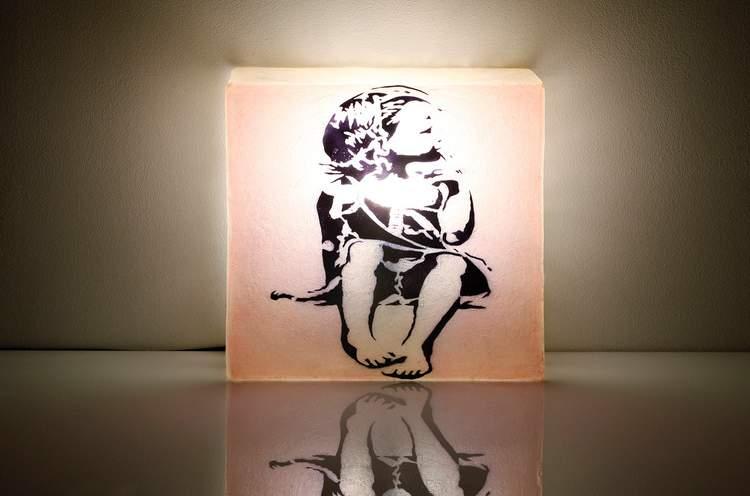 WALL LAMPS ΕΠΙΤΟΙΧΙΑ ΦΩΤΙΣΤΙΚΑ BABY GIRL wall/desk lamp #3824D (E14) 30 x 30 X 10 cm BANKSY wall/desk lamp photo to come