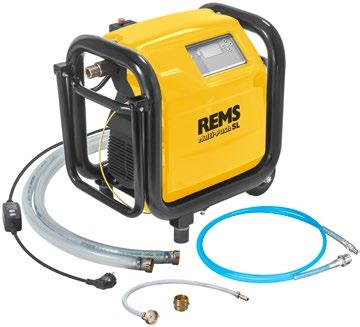 REMS Multi-Push REMS Multi-Push SL Set. Električni uređaj za ispiranje i tlačnu probu s kompresorom bez primjesa ulja.