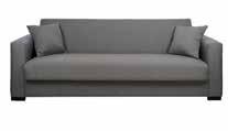καναπές - κρεβάτι σε 2 χρώματα υφάσματος: ριγέ, σκ.