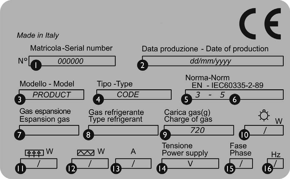 IT - EN - F - DE - ES - ARABIC Appendici Manuale d uso