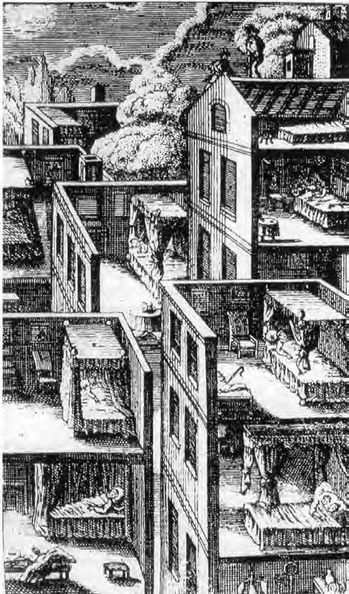 Η ΣΧΕΣΗ ΤΟΥ ΜΕΣΑ ΚΑΙ ΤΟΥ ΕΞΩ Ανυπόγραφη απεικόνιση στην έκδοση του 1789 του μυθιστορήματος Alain - Rene Lesage "Le diable boiteux par monsieur Le Sage" (Άμστερνταμ: Pierre