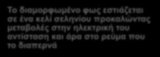 του αντίσταση και άρα στο ρεύμα που το διαπερνά Φωτόφωνο Ο πρόγονος του