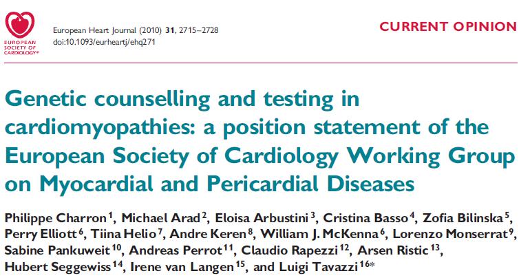 REASONS FOR PERFORMING GENETIC TESTING Genetic testing can be considered as reasonable in the following situations: a.