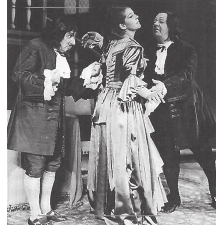 Παράσταση του ίδιου έργου από το Εθνικό Θέατρο το 1968, με τον