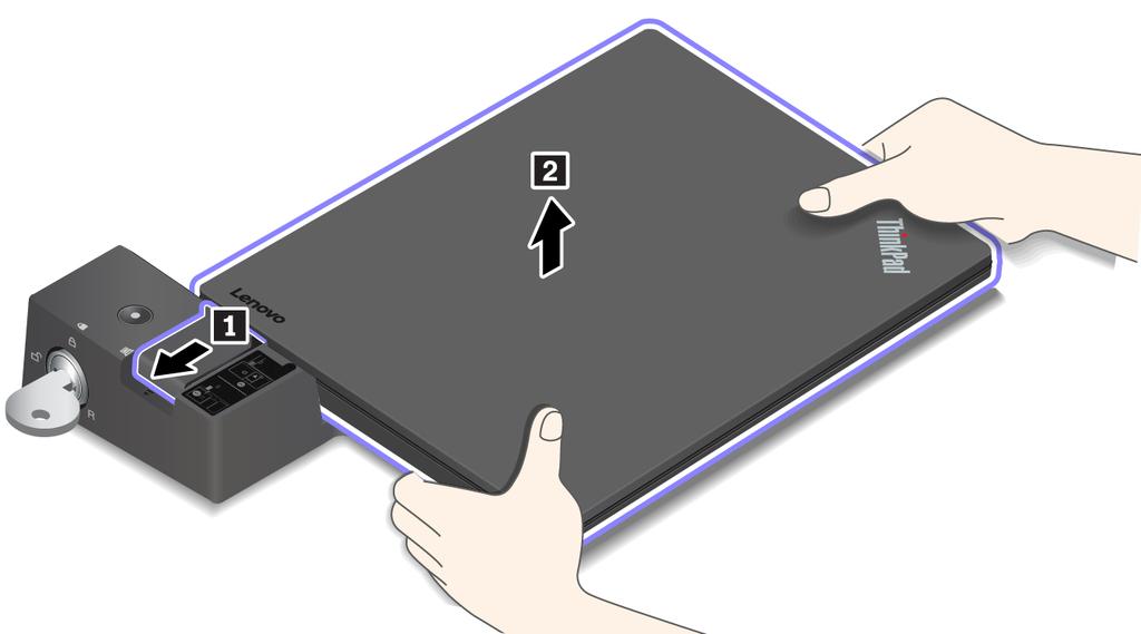 Σημείωση: Ο ThinkPad Basic Docking Station δεν αποστέλλεται με εγκατεστημένη κλειδαριά συστήματος.