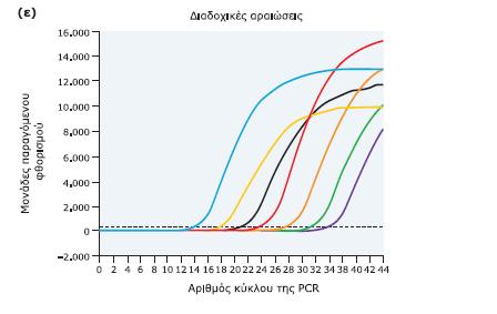 Ύστερα από μια αρχική φάση κατά την οποία δεν είναι ανιχνεύσιμο το προϊόν της PCR λόγω του ότι βρίσκεται σε πολύ