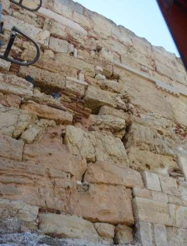 3. ΠΕΡΙΓΡΑΦΗ-ΠΑΘΟΛΟΓΙΑ Στην περιοχή μελέτης διατηρείται το κλασικό τείχος, κατασκευασμένο από πώρινες λιθοπλίνθους.