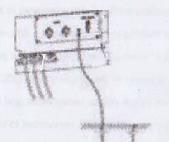 (1) Împământarea generatorului Borna de împământare de la cutia de scurgere şi exterioară ar trebui să fie conectată astfel.