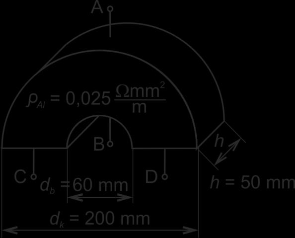 Stationary Electric Field EMF.02 Find I AB then I CD when mv is connected to AB then CD terminals.