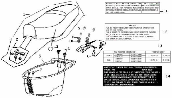 SEAT 1 51100B92001K SEAT ASSY.RED/BLACK 1 1 51100B92002K SEAT ASSY.YELLOW/BLACK 1 1 51100B92003K SEAT ASSY.BLUE/BLACK 1 2 51080B920001 SEAT HINGE 1 3 08032B910000 O-RING 84.4 3.