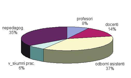 Fakulta architektúry Materiálovotechnologická fakulta 6 nepedagog. 35% profesori 8% docenti 14% nepedagog. 49% profesori 5% docenti 11% výskumní prac. 6% odborní asistenti 37% výskumní prac.