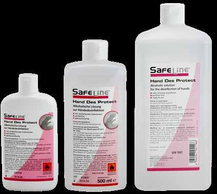 09911 Safeline Hand of Protect, 500 ml, dezinfekcija ruku.  09912 Safeline Hand of Protect, 1l, dezinfekcija ruku.  09913 Safeline Hand of Protect, 5 l, dezinfekcija ruku.