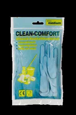 kategorija Direktiva PSA 89/686 / EEC (prenesena u PSA uredbu EU 2016/425) Dužina: oko 300 mm Debljina: oko 0,33 mm +/ 0,05 mm 01153 Clean-Comfort lateks rukavice za kućanstvo Broj
