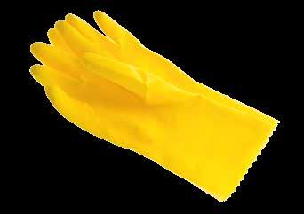 hrane Boja: žuta 01150 Safe-Comfort višenamjenske lateks rukavice Obilježje kvalitete CE EN 374 EN 388 PSA kategorija II.