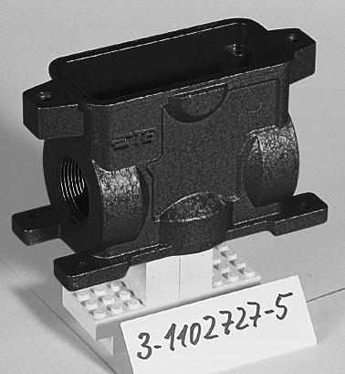 interference, pressure-tight, housings corrosion-resistant, black Pressure-tight up to 5 bar IP 68 / IP 69 K Description Metr. PG Type Part Number Surface mounted housing: Side entry HIP 2x 2x HIP.