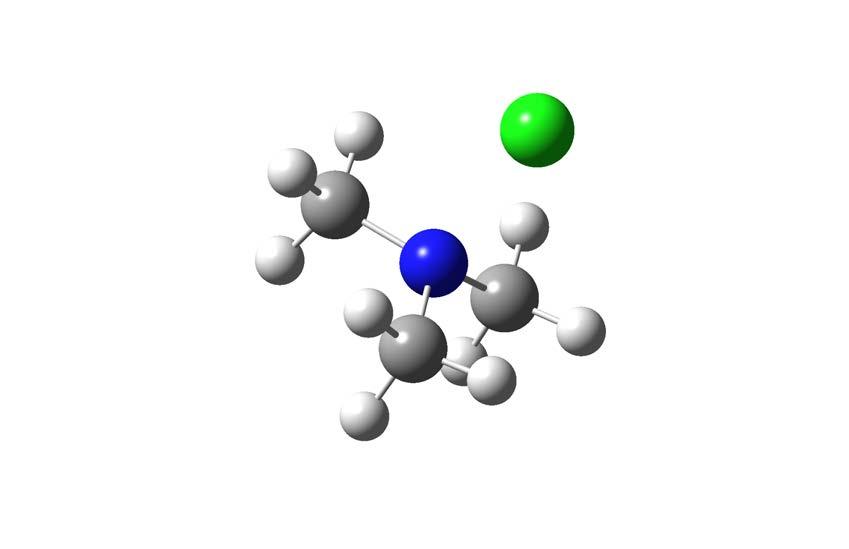 306036 (CH 3 ) 3 N*Cl Pre-reaction adduct N C 0.933460 0.763384 1.177278 H 2.023163 0.827999 1.277415 H 0.515423 0.280619 2.056138 H 0.515822 1.762851 1.094688 N 0.569843-0.000050 0.000004 C 0.