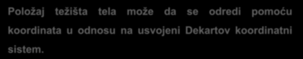 TEŽIŠTE KRUTOG TELA (4/6) Postupak određvaja težšta krutog tela: Problem određvaja težšta tela se svod a određvaje položaja sredšta sstema vezah vertkalh paralelh sla