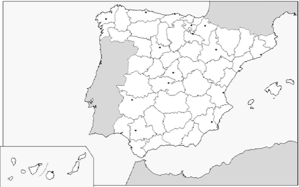 Parte sociolingüística CIENCIAS SOCIAIS [CM.PS.003] 10. Observe o mapa da Península Ibérica e indique as correspondencias correctas.