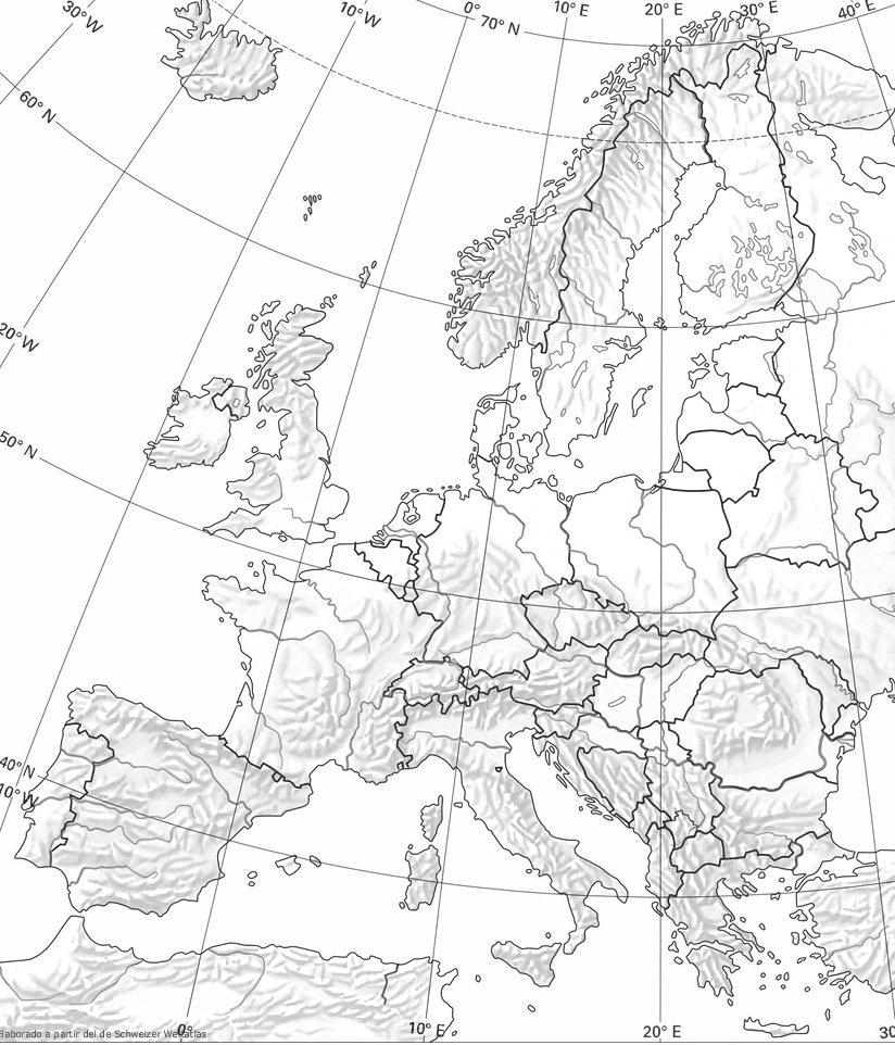 Parte sociolingüística CIENCIAS SOCIAIS [CM.PS.003] 16. Observe o mapa físico de Europa e indique a resposta que identifica correctamente os elementos do relevo sinalados cos números.