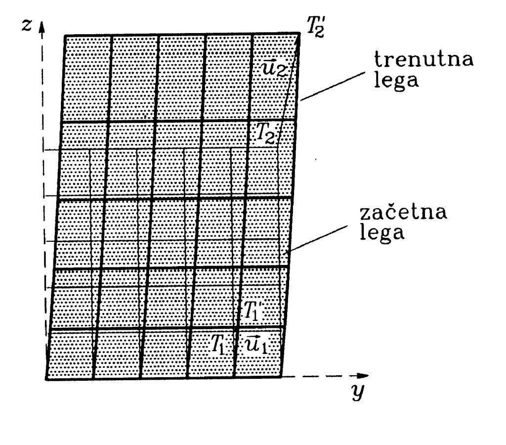 3. VAJA IZ TRDNOSTI (tenzor deformacij) (pomiki togega telesa, Lagrangev in Eulerjev opis, tenzor velikih deformacij, tenzor majhnih deformacij in rotacij, kompatibilitetni pogoji) NALOGA 1: