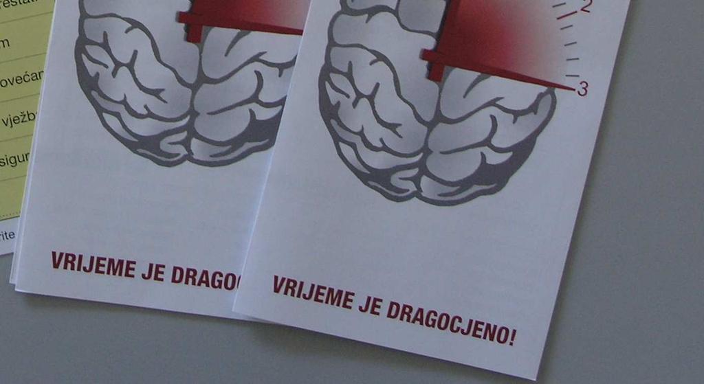 Ova dva odjela zajednički su osmislili novi promotivni materijal Kako prepoznati simptome moždanog udara, slika 4. Slika 5.
