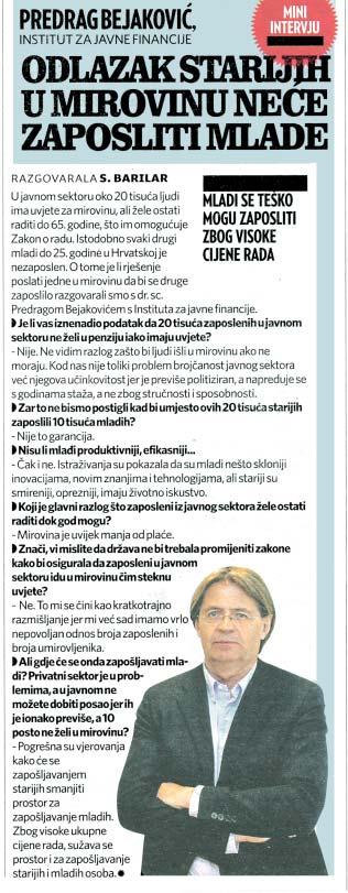 Reakcija PuËke pravobraniteljice na Ëlanak objavljen u Jutarnjem listu: Tajna analiza razotkrila pravu istinu o dræavnim sluæbama - 20 tisuêa policajaca, vojnika i sluæbenika dræavne uprave mogu u