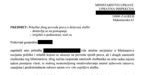 Ministarstvo socijalne politike i mladih DRÆAVNA SLUÆBA PO PARTIJSKOM DEKRETU PuËka pravobraniteljica traæi sprjeëavanje donoπenja istih nezakonitih akata u beskonaënom nizu Prevedeno na jednostavni