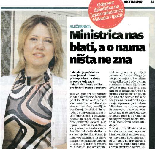 Ministarstvo socijalne politike i mladih dræave nema ovlasti na drugi naëin intervenirati. -A MilanoviÊ? -On sve zna ali niπta ne poduzima.