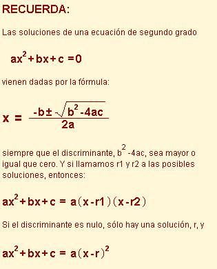 GOGORA EZAZU Bigarren mailako ekuazio baten ebazpenak ax 2 + bx + c = 0 honako formula honek ematen ditu: b± x b 2 4ac = 2a diskriminatzailea, b 2 4ac, zero baino handiagoa edo verdina baldin bada.